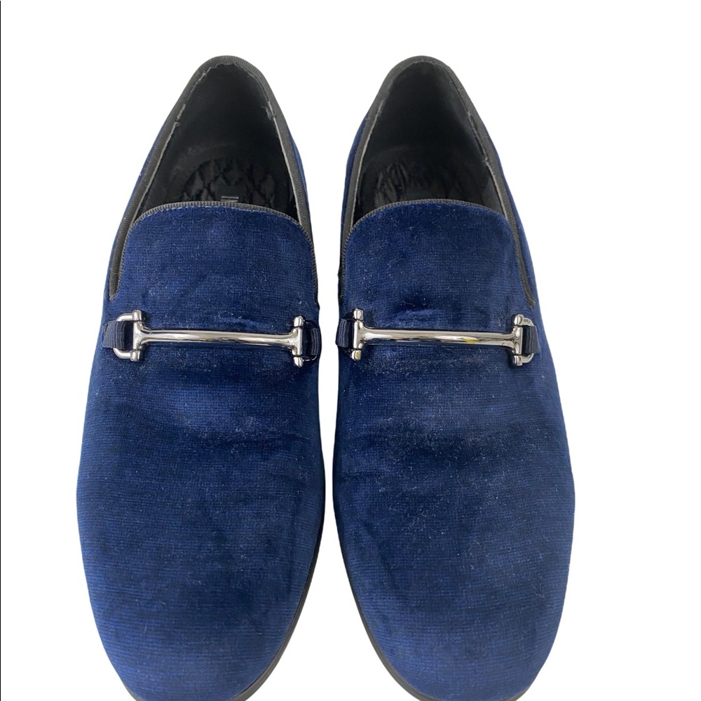 INC International Concepts Blue Suede Loafers - Picture 7 of 7